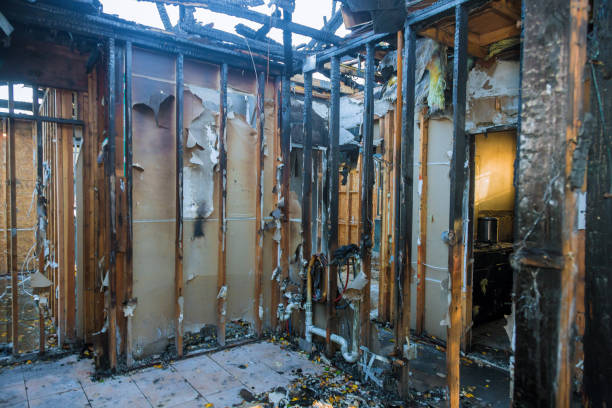 Professional Fire Damage Cleanup technician working in Manassas, VA